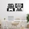 Stupell Industries Competitive Gamer Black & White 2pc Canvas Set, design by Kim Allen